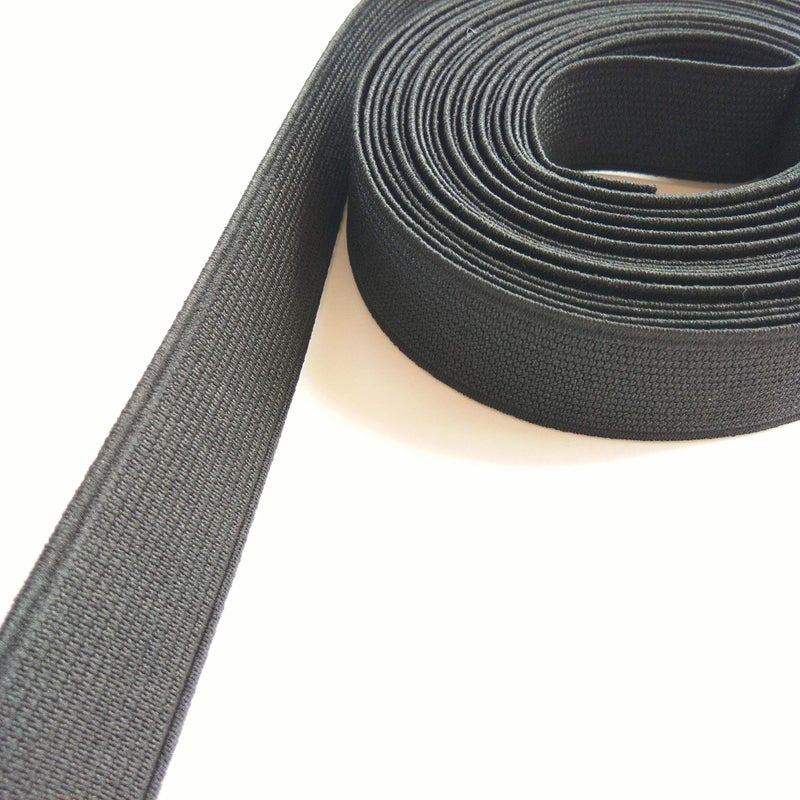 CUSHYSTORE Black 3/4 inch Elastic Band Strap for Sewing Waistband 5 Yards - Image 4